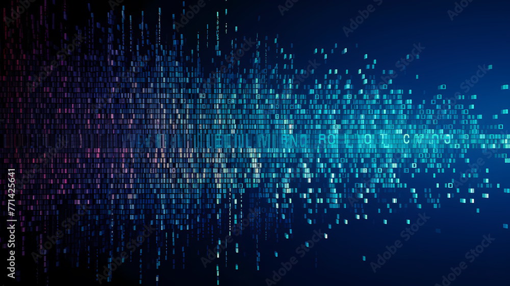 Obraz premium Abstract binary background for digital activity