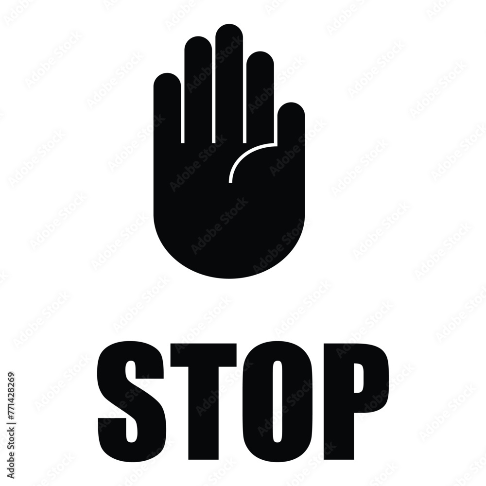 hand stop vector hand stop vector
