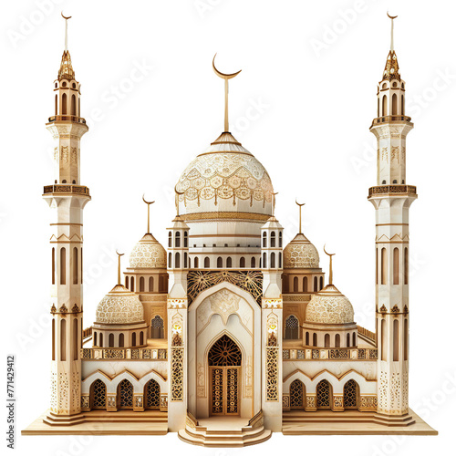 Eid al-Fitr, transparent background, isolated image, generative AI