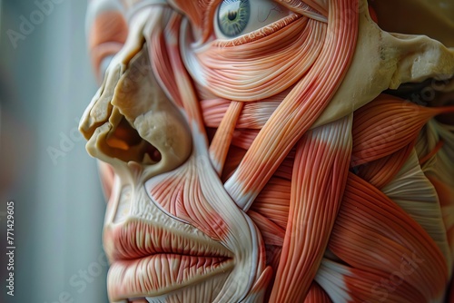 Anatomical Beauty Muscles of the Human Face in Detail photo