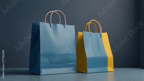 bags on a white background, ai generated © VitorCosta