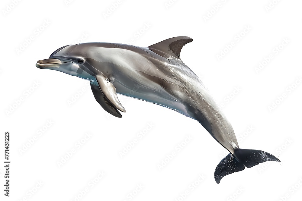 dolphin isolated on white background dolphin isolated on white background