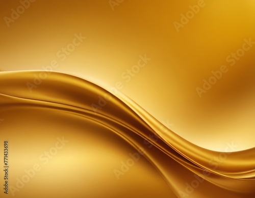 Golden silk fabric, abstract waves, golden luxury background