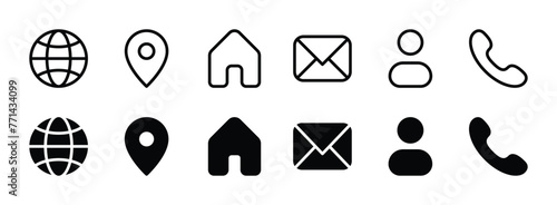 Universal Communication Icons Set