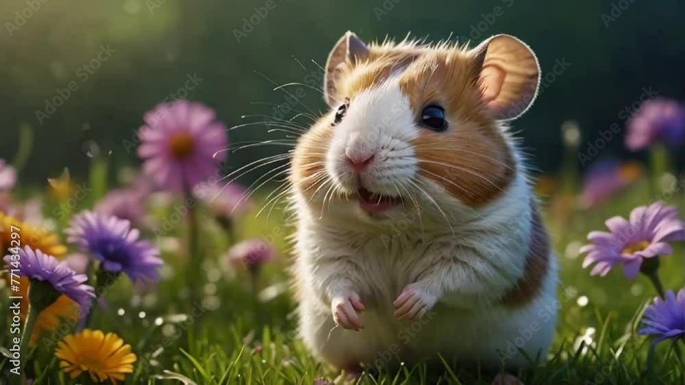 funny hamster in nature funny hamster in nature