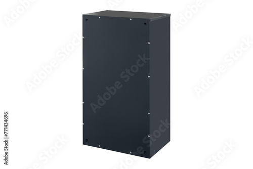 Mailboxes in the condo. metal mailbox with lockable center in condo. Mailbox on the white background isolated