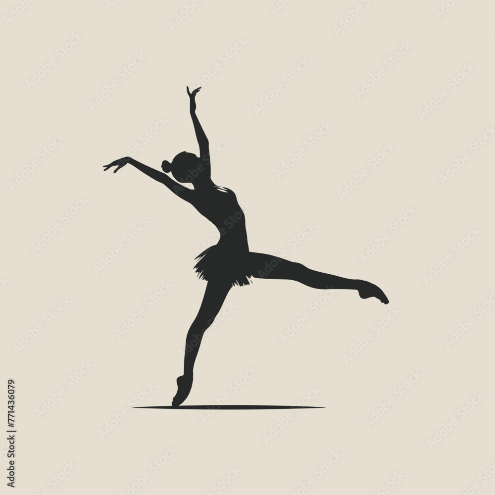 silhouette of a dancer