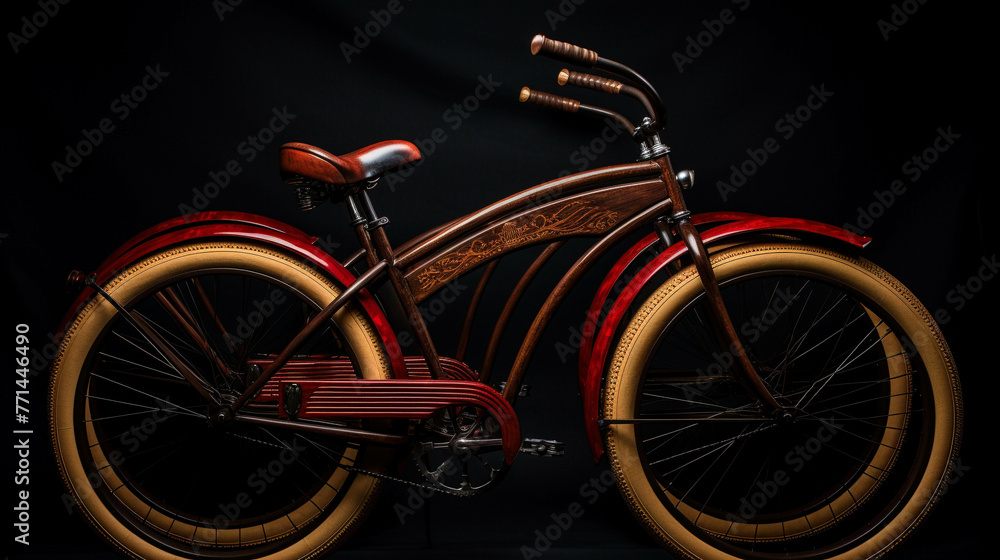 old red bicycle  high definition(hd) photographic creative image
