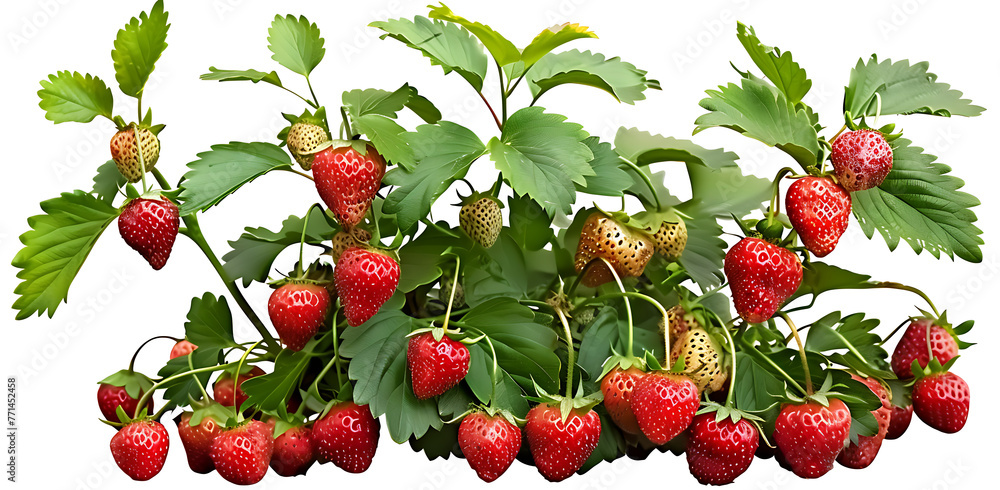 describes the process of ripening an organic strawberry bush in the garden, which is essential for growing a natural strawberry crop. generative ai describes the process of ripening an organic strawberry bush in the garden, which is essential for growing a natural strawberry crop. generative ai