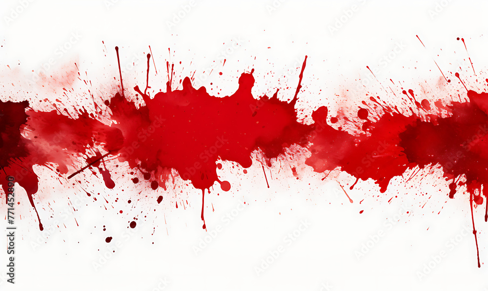 red splatter of isolated on white background, generative ai red splatter of isolated on white background, generative ai