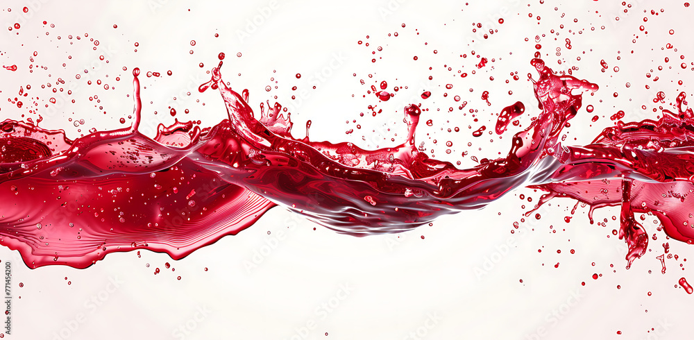red splatter of isolated on white background, generative ai red splatter of isolated on white background, generative ai