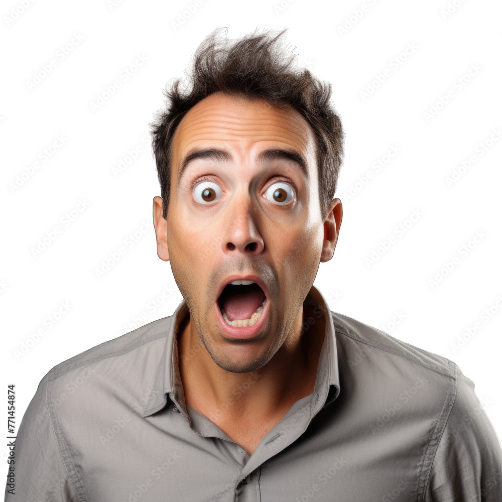 shocked man surprised and scared shocked man surprised and scared