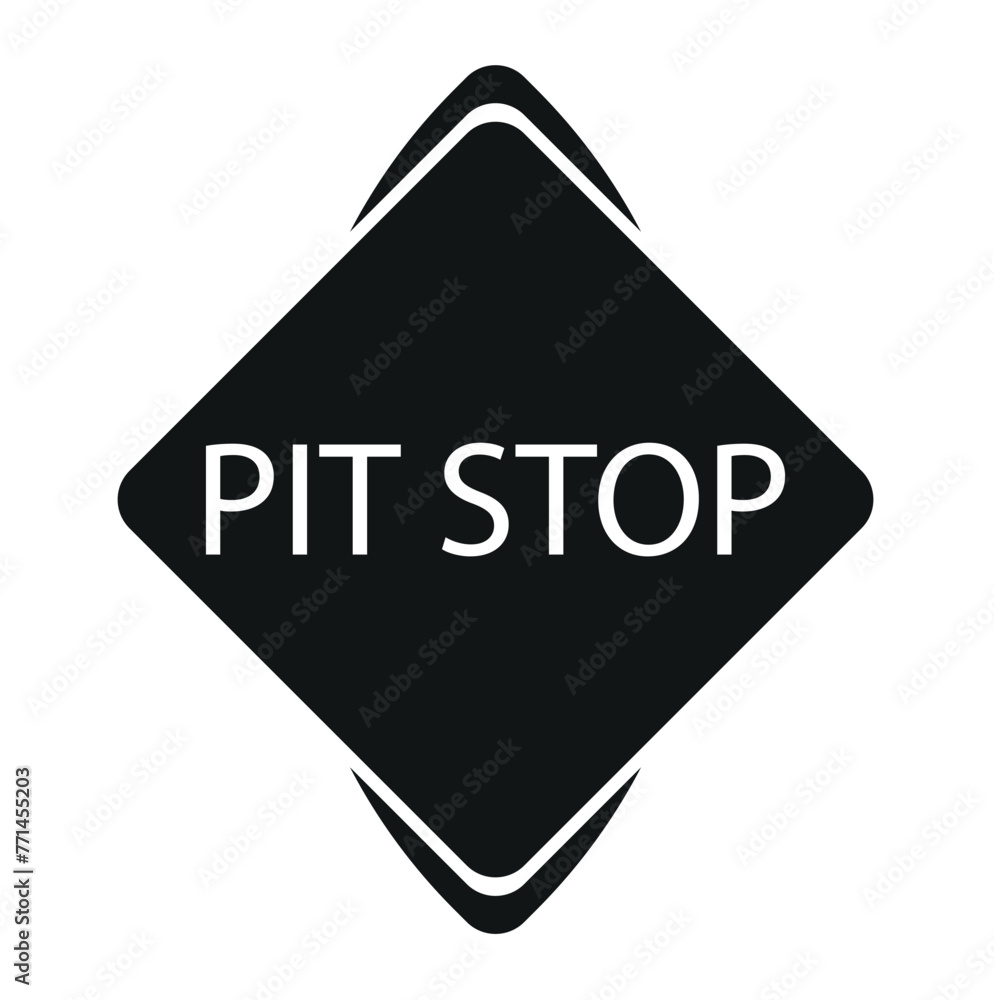 colours PIT STOP icon isolated on white backgraund vector icon colours PIT STOP icon isolated on white backgraund vector icon