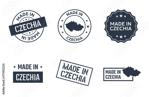 made in Czech Republic icon set, product icons of Czechia