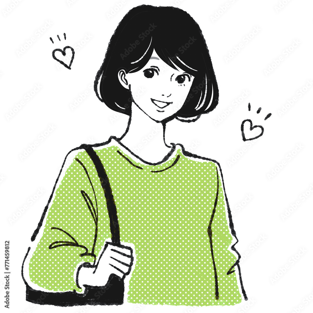 女性・女の子のイラスト素材 女性・女の子のイラスト素材