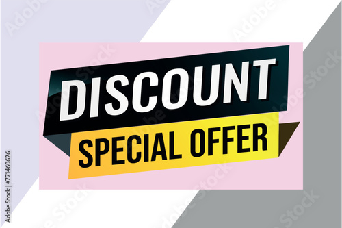 discount special offer poster banner graphic design icon logo sign symbol social media website coupon

