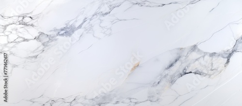 A close up of a white marble texture resembling a snowcovered slope, freezing twigs, and an ice cap. It evokes a winter event with frost, cumulus clouds, and a glacial landform photo