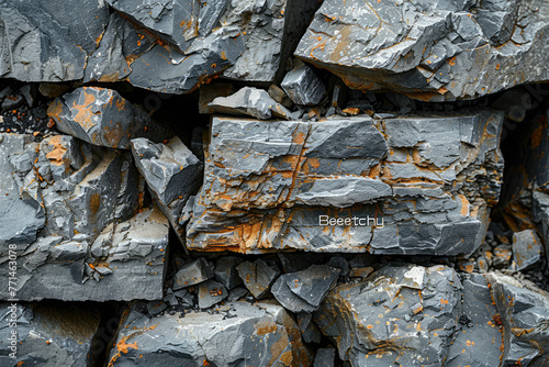The stones appear rugged yet elegant, perfect for creating an industrial or rustic aesthetic in interior design created with ai
