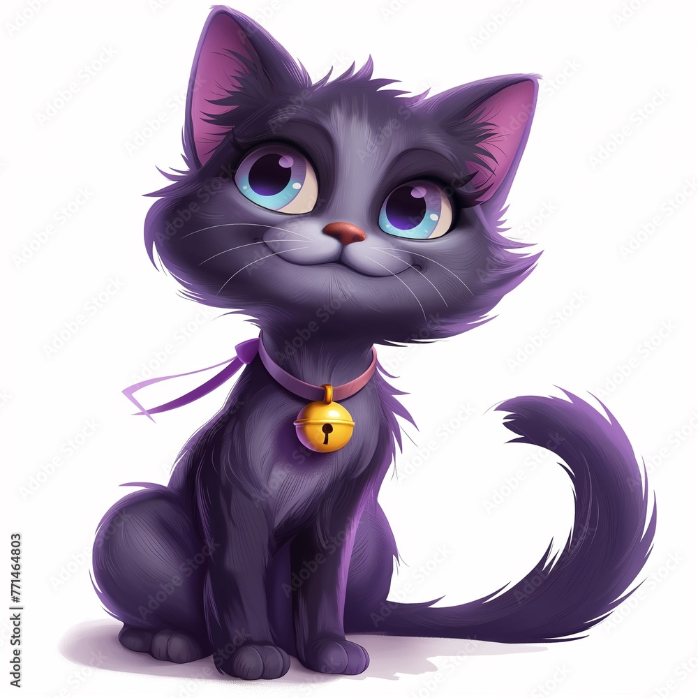 Fototapeta premium Cute cat cartoon.
