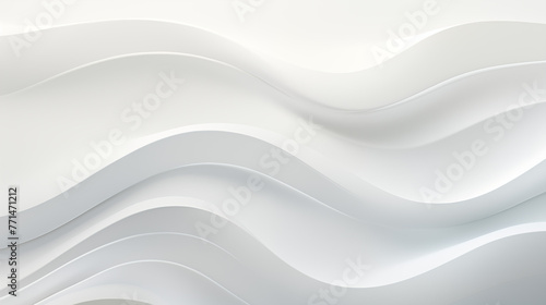 Abstract White Waves Background Texture