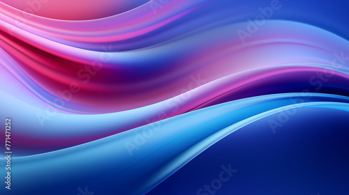Colorful Abstract Wavy Background with Pink and Blue