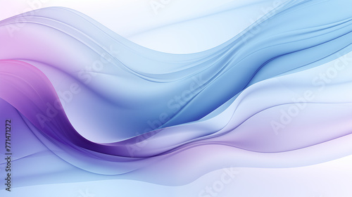 Sleek Abstract Wavy Background in Cool Pastel Tones