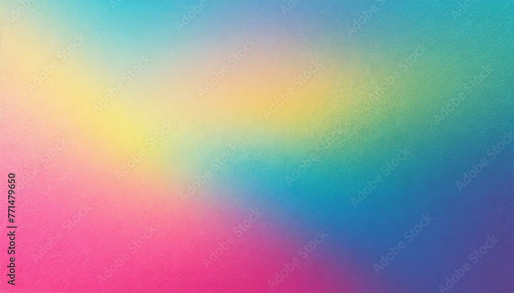 Abstract Vibrant Gradient: Exploring the Fusion of Pink, Blue, Yellow, and Green