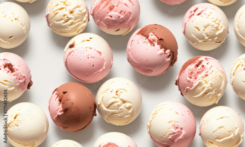 Ice cream. Abstract seamless pattern. AI generated. Ice cream. Abstract seamless pattern. AI generated.