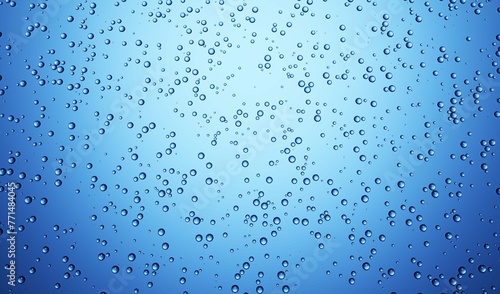 Water Bubble Underwater Blue Background