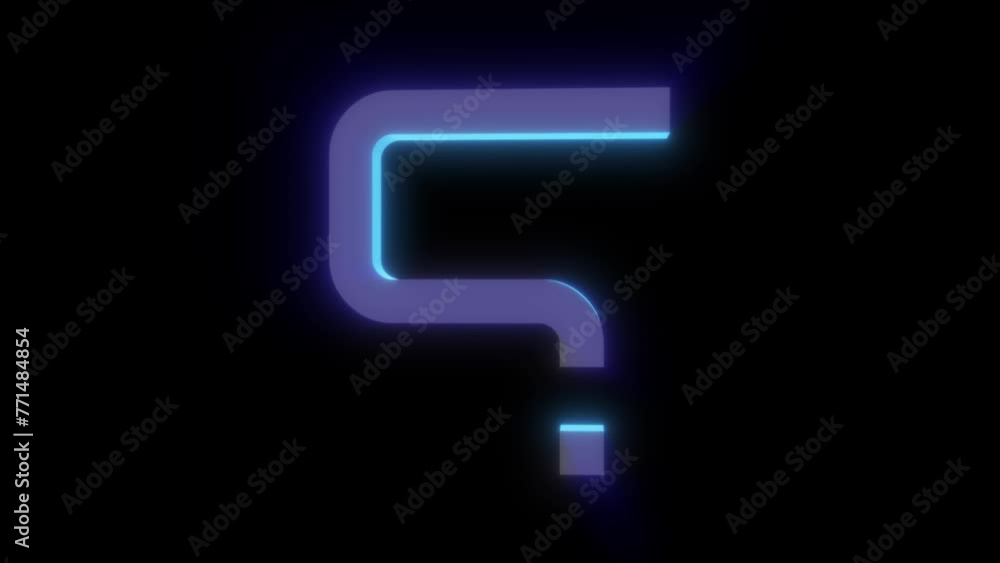 Holographic shining question mark on a black screen. Question answering concept. Looped 3D animation of a sign in 4K. Holographic shining question mark on a black screen. Question answering concept. Looped 3D animation of a sign in 4K.