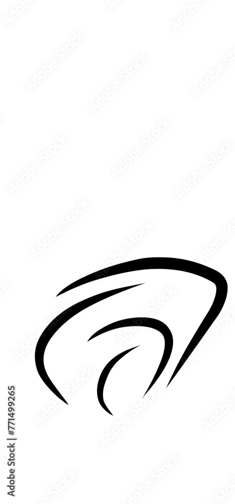 Obraz premium black and white waves