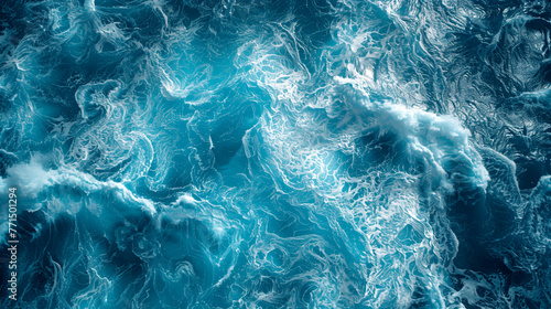Abstract image of ocean waves. View from above. © Bonya Sharp Claw