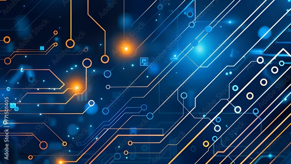 Obraz premium IT security technology background