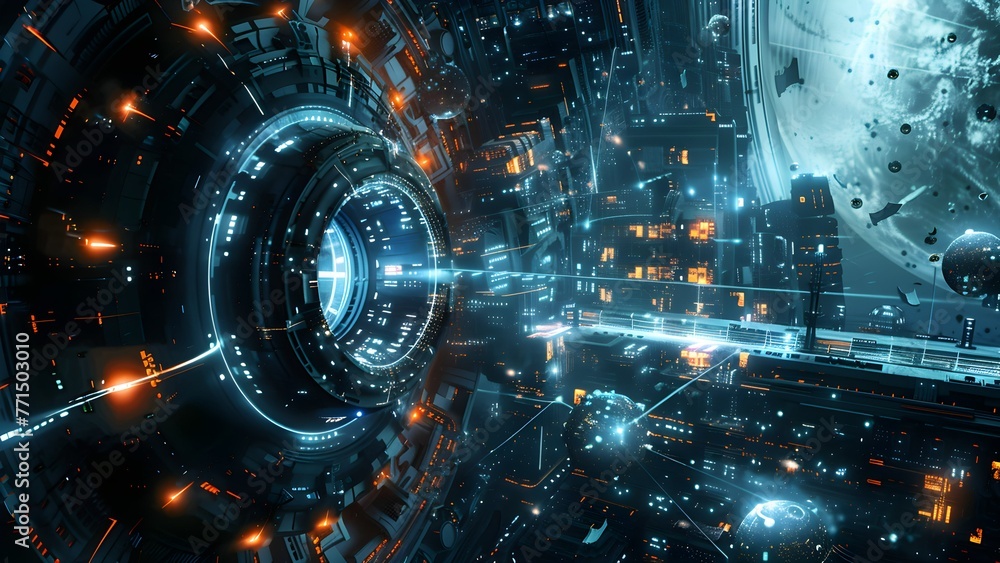 Obraz premium IT technology background