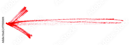 Red arrows isolated on transparent background