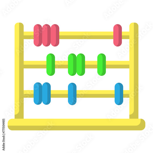 Illustration of Abacus design Flat Icon