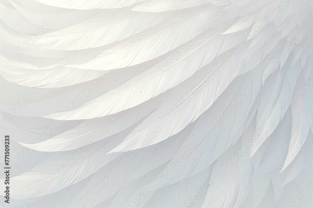Fototapeta premium abstract white feather shape pattern design