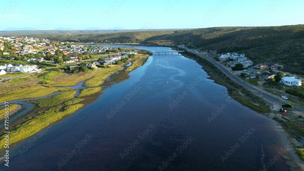 Arial Drone Photos of Nature, River & River Marsh.