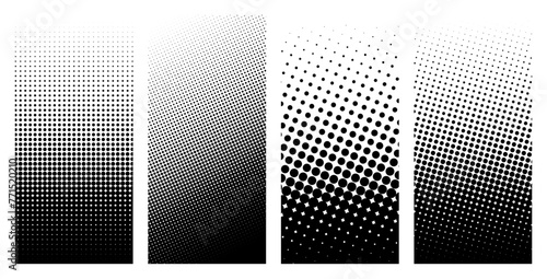 grunge halftone distorted vertical shapes background design. Vector illustration