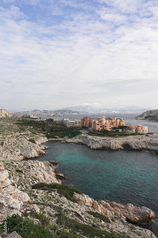 Picturesque view of the Frioul archipelago near Marseille, France