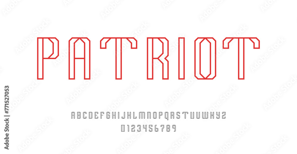 Set of alphabets font letters and numbers modern abstract design with outlines concept vector illustration
Set of alphabets font letters and numbers modern abstract design with outlines concept vector illustration