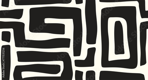 Abstract geometric vector seamless pattern. 