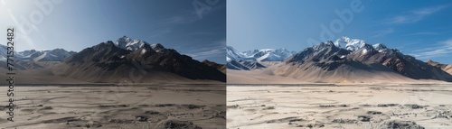 Polarization of light, visual explanation using polarizing filters and its effects no dust photo