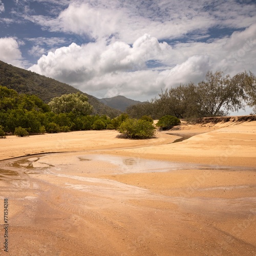 Sandy beach at West Point on Magnetic Island near Townsville in Far North Queensland, Australia