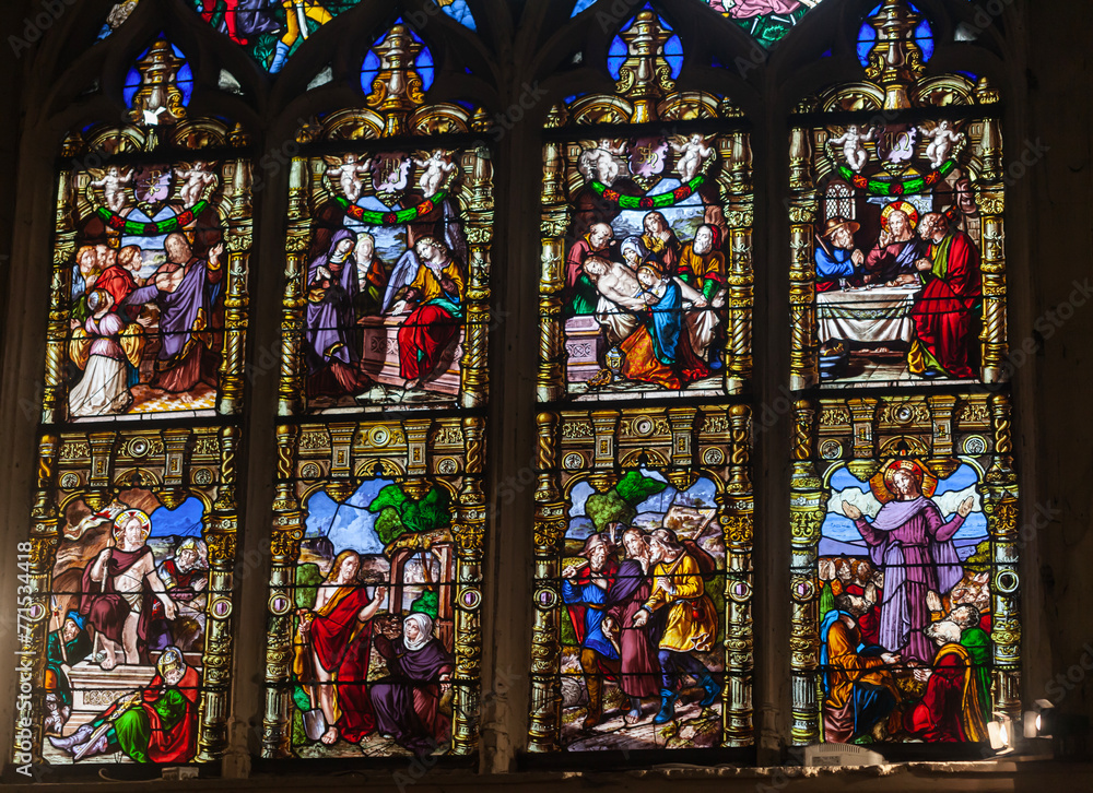 Obraz premium Stained glass window