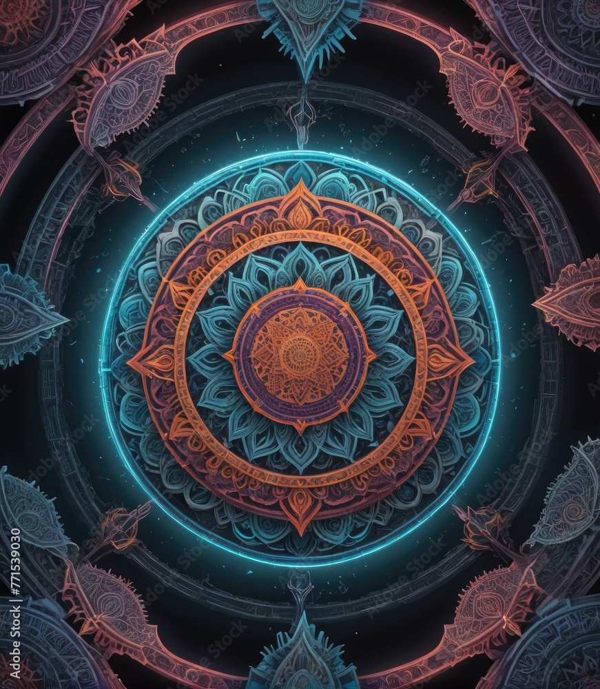 Mandala with Generative AI.