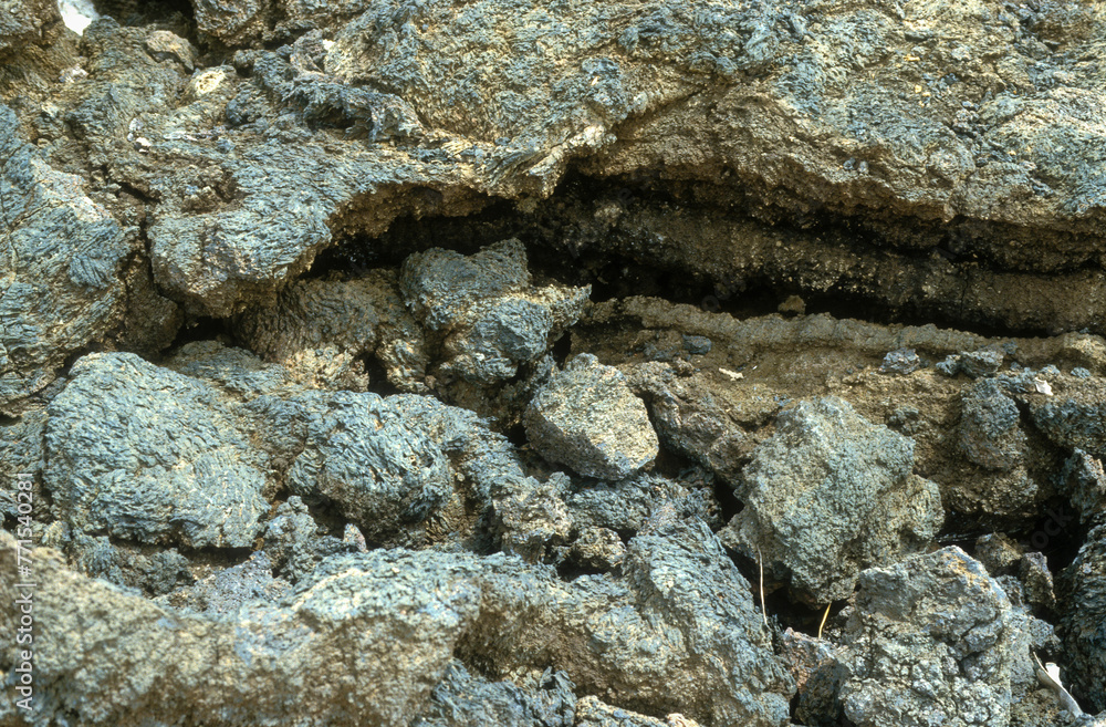 Obraz premium lave, volcan Shetani, Parc national du Tsavo, Kenya