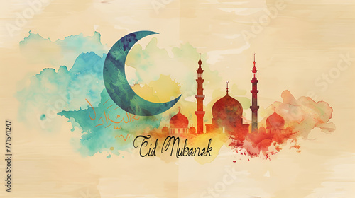 Radiant Ramadan Moments: Mosque Scenes and Chand Raat Mubarak Wishes