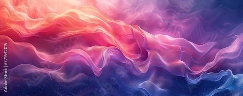 Abstract picture of waves dark purple blue that has a glowing appearance