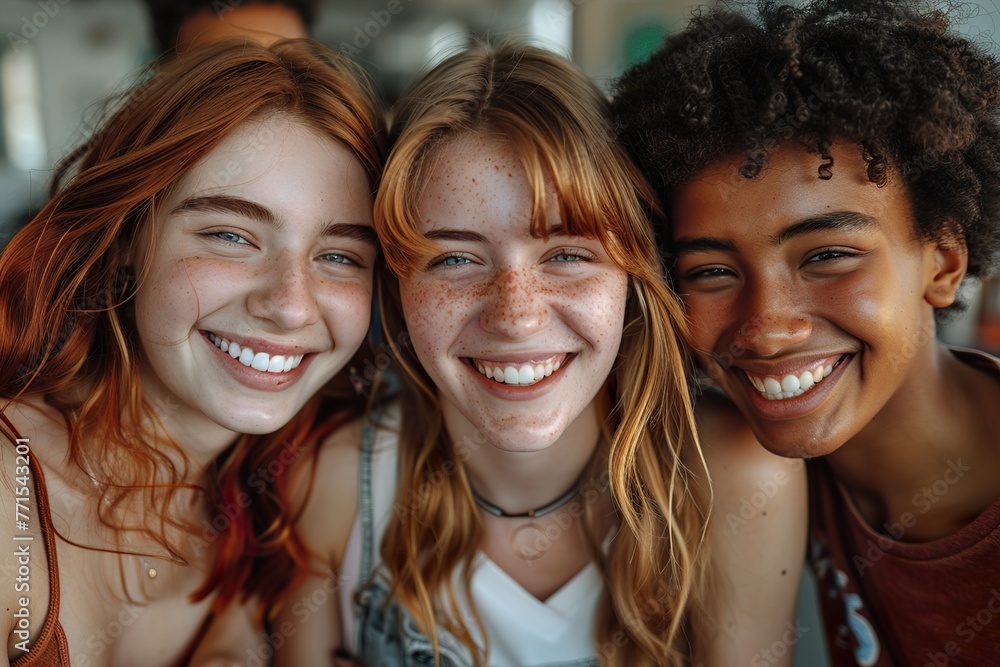 International group of friend having a time together International group of friend having a time together
